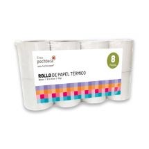 Paquete de 8 Rollos Térmicos Premium de 57 x 45 mm