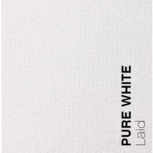 Papel de textura de grano verjurado Loop Laid color blanco