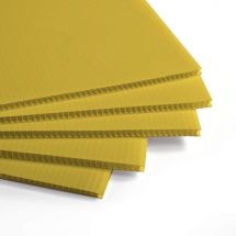 Coroplast amarillo 4 mm 700 g 1.22 x 2.44 m Placa